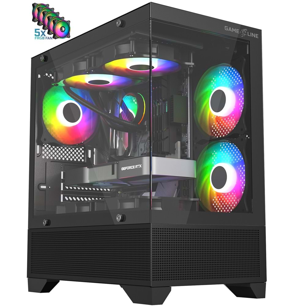 Gameline ARMOR 5x F-RGB Fan Tamperli Cam USB 3.0 Gaming Bilgisayar Kasası