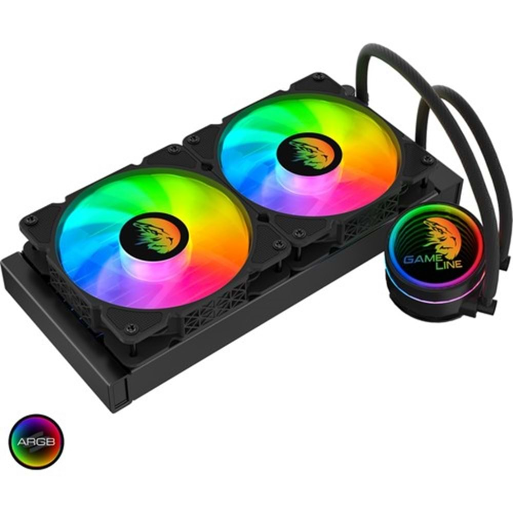 COOL-240 - Gameline COOL-240 ARGB Fanlı 240mm Sıvı Soğutma Sistemi Intel & AMD Uyumlu