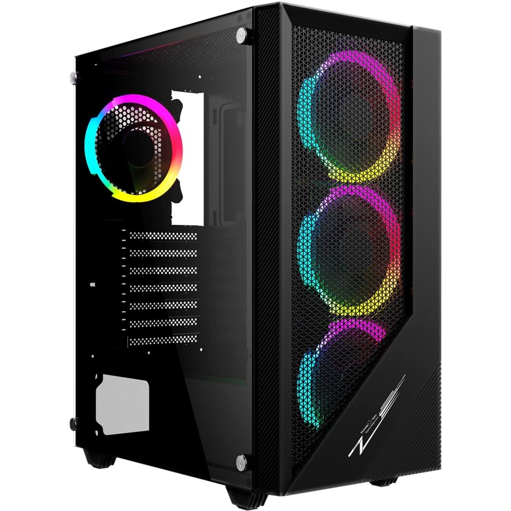 GAMETECH FORTES 4x RAINBOW FAN MESH PANEL GAMİNG OYUNCU KASASI