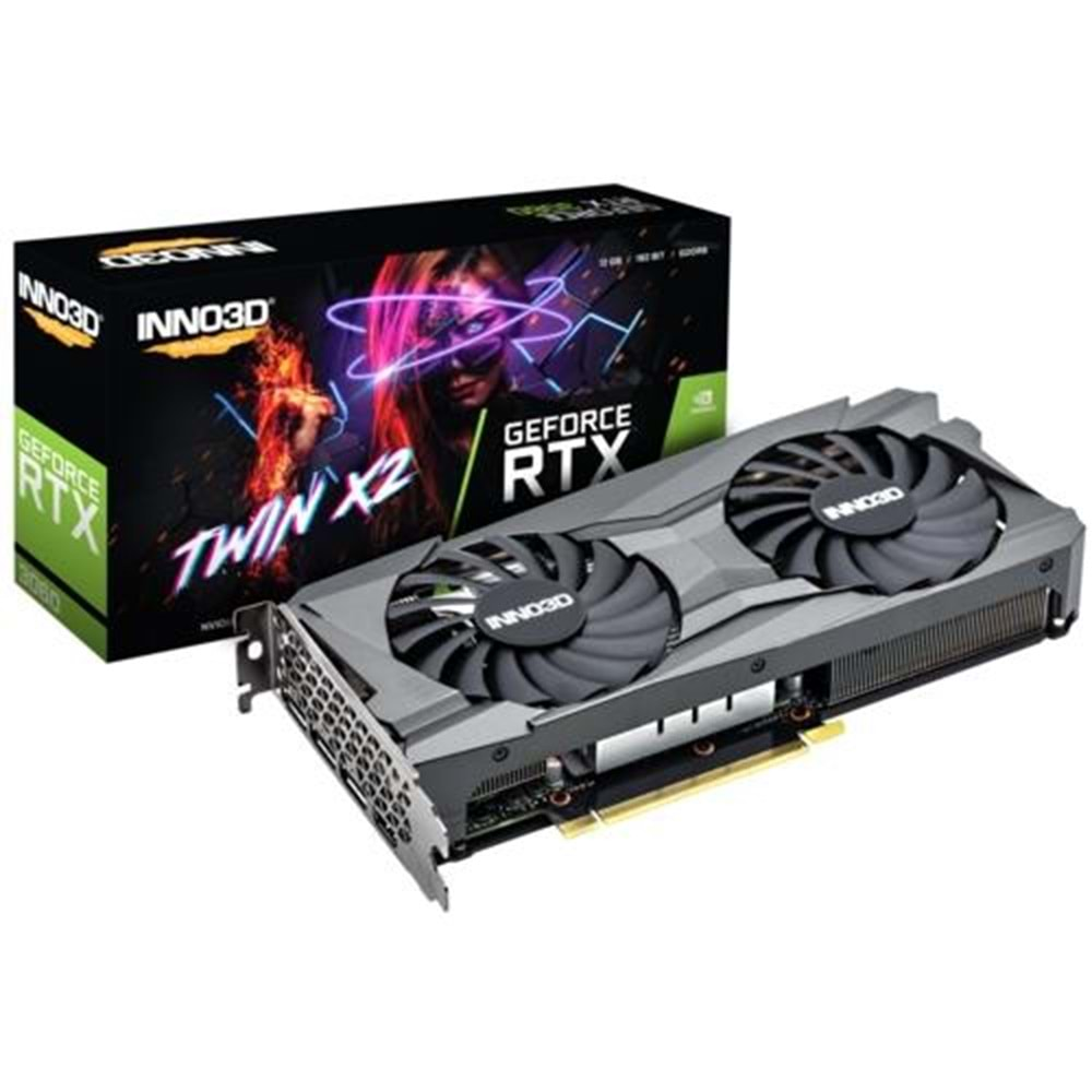 Inno3D RTX3060 Twin x2 12GB 192Bit GDDR6-LHR3xDP+HDMI