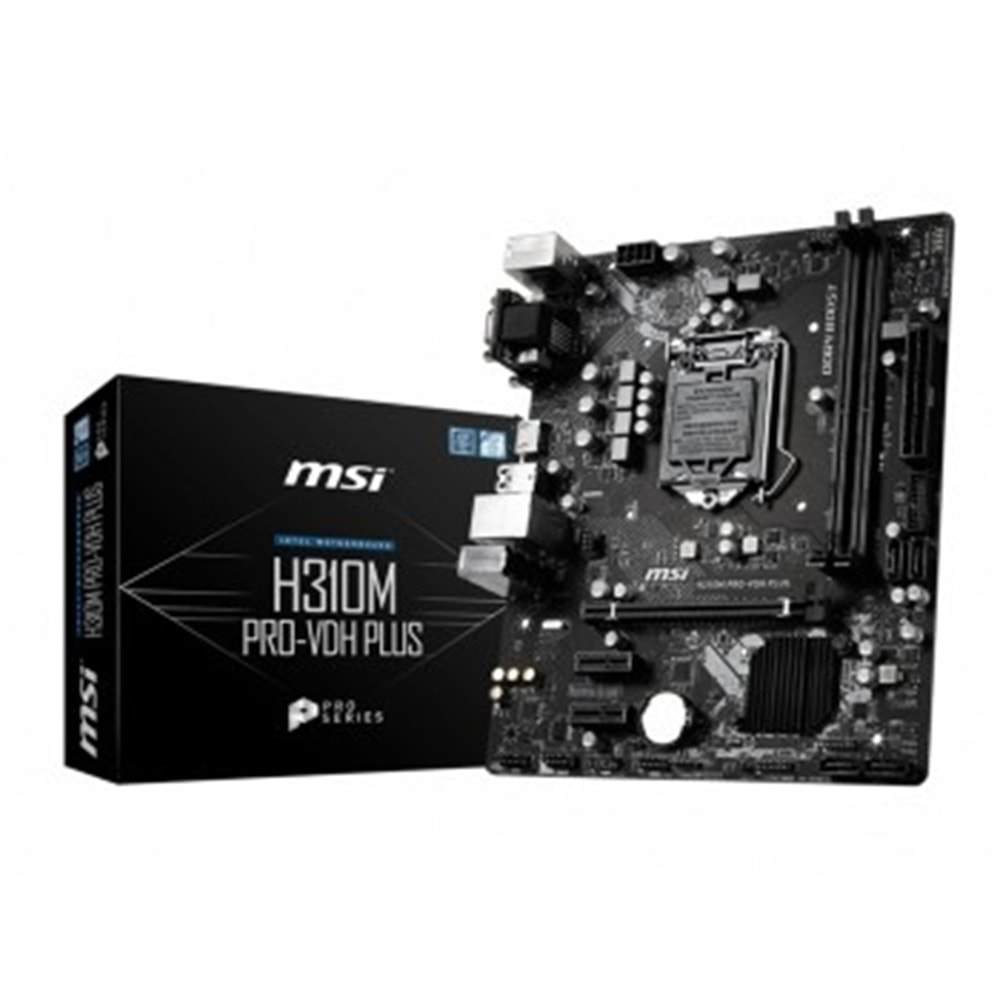 MSI H310M PRO-VDH PLUS DDR4 2666/2133Mhz mATX 1151p