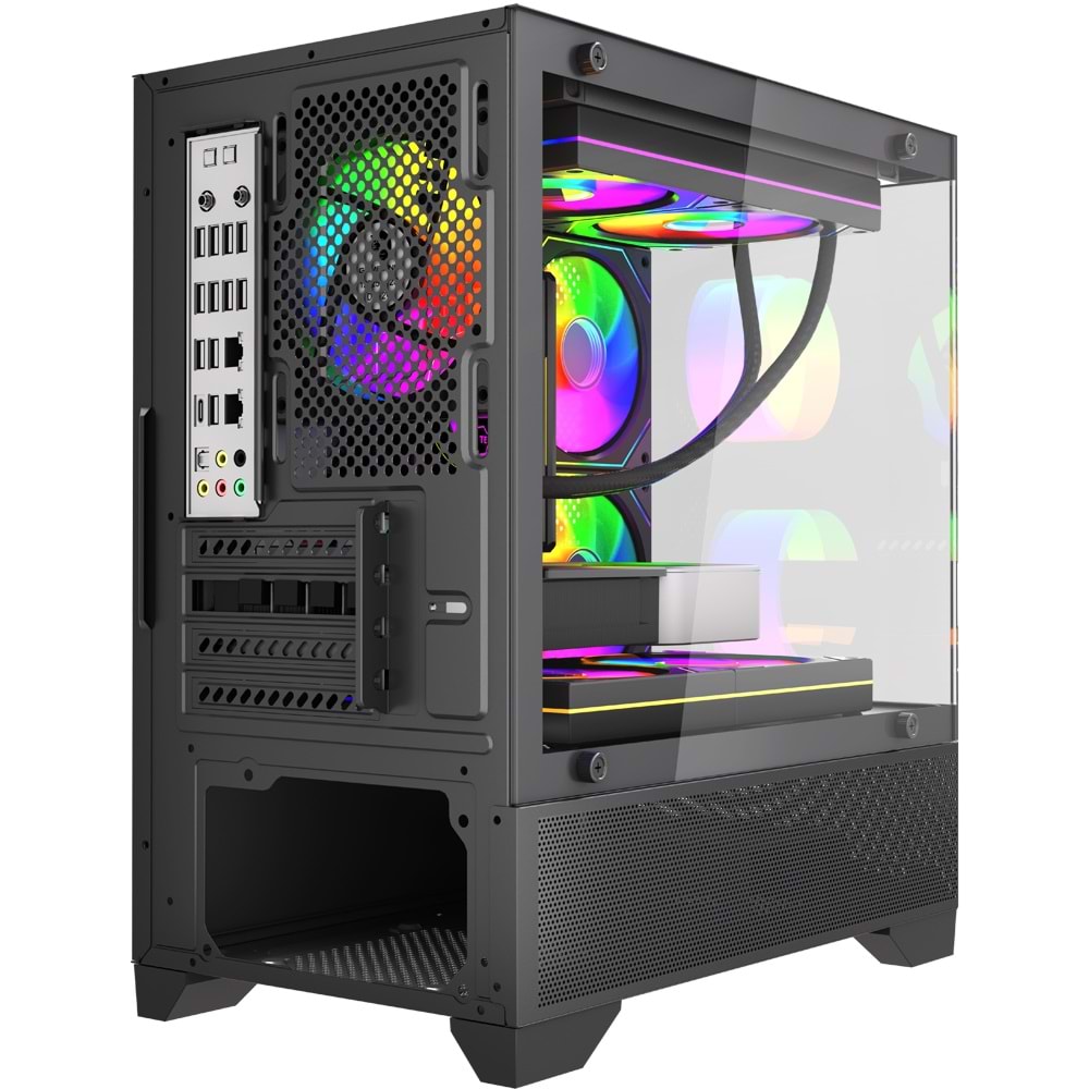 Gameline Armor V3 3x Rgb Fan Temperli Cam USB 3.0 Gaming Bilgisayar Kasası