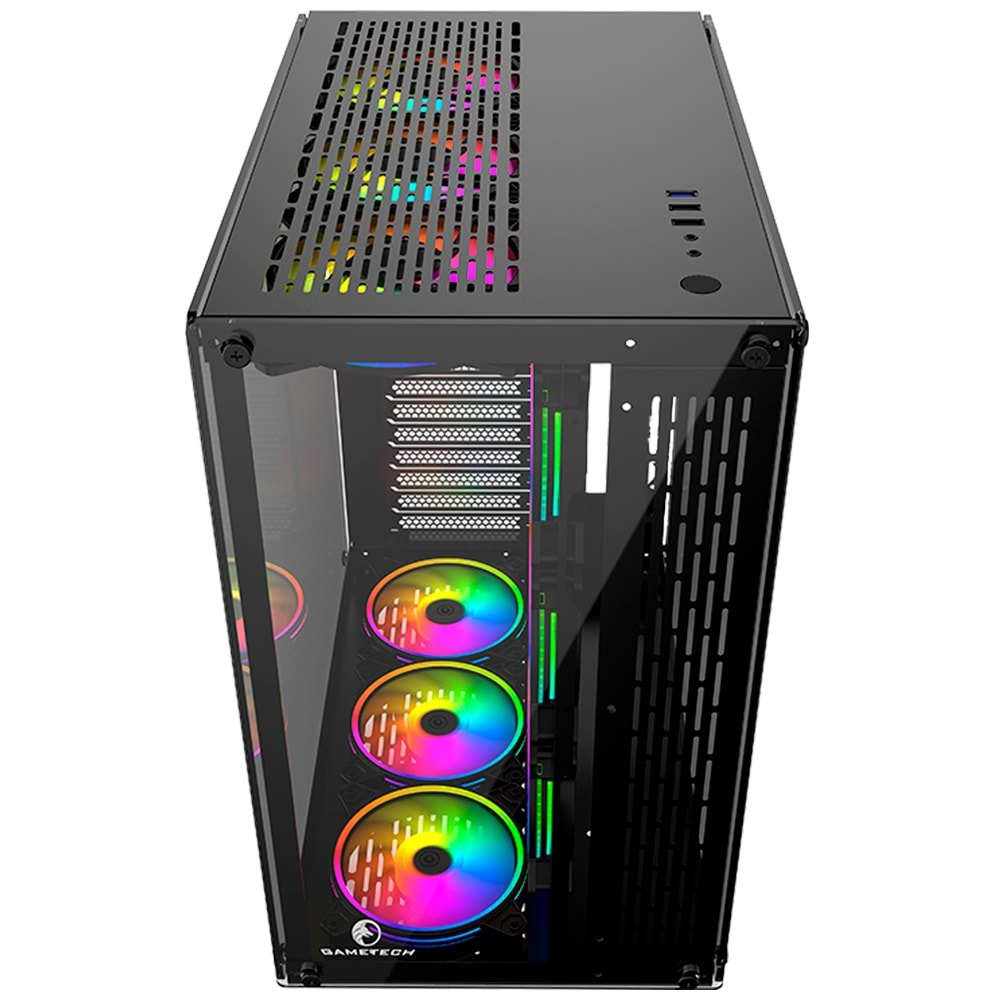 GAMETECH ARCHON KUMANDALI 9 ADET RGB FANLI GAMING OYUNCU BİLGİSAYAR KASASI