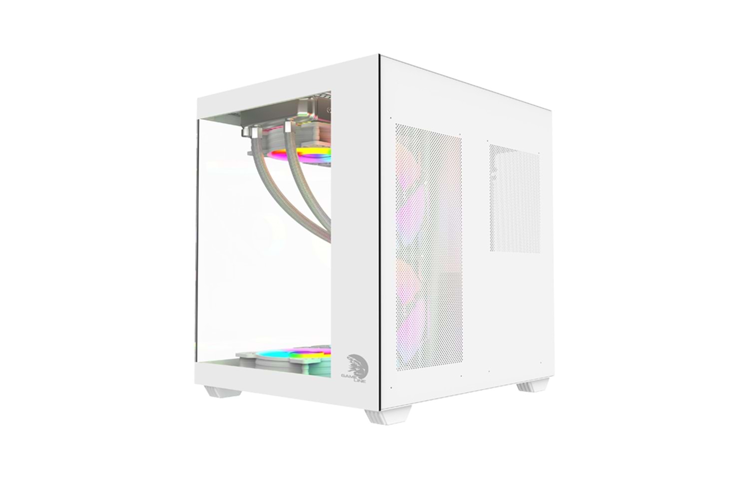 GAMELİNE HIPER V2 3x RGB Fanlı USB 3.0 Gaming Bilgisayar Kasası Beyaz