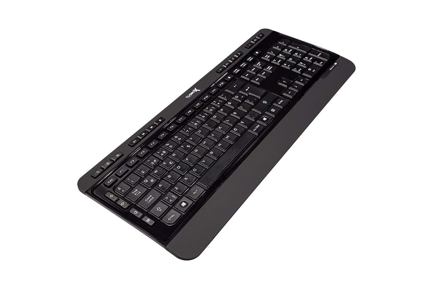 Turbox Maindesk USB Kablosuz Piano Black Multimedya Standart Q Klavye ve Mouse Set