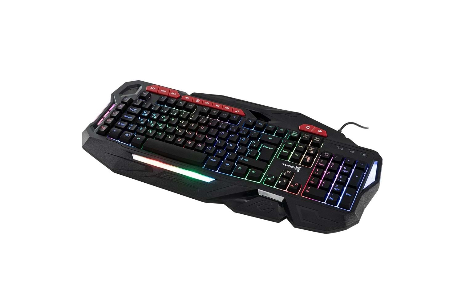 Turbox TR-GK103 USB Kablolu Gaming Standart Q Rainbow Aydınlatma Klavye