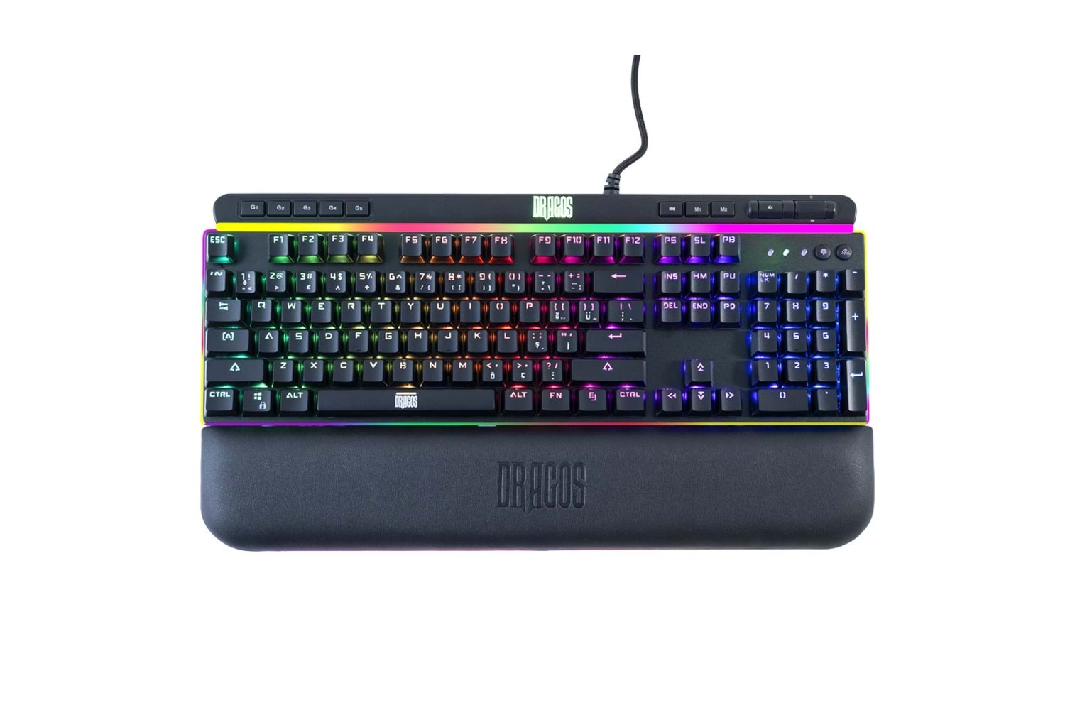 Dragos Infinity Pro INF500P USB Kablolu Full Rgb Makro Gaming Klavye Mekanik Blue Switch Mekanik RGB