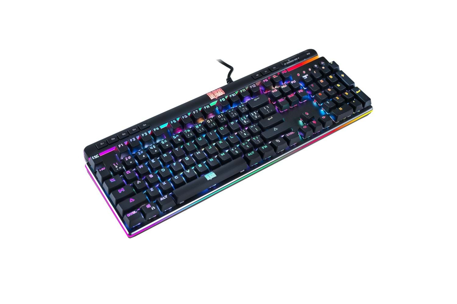 Dragos Infinity Pro INF500P USB Kablolu Full Rgb Makro Gaming Klavye Mekanik Blue Switch Mekanik RGB