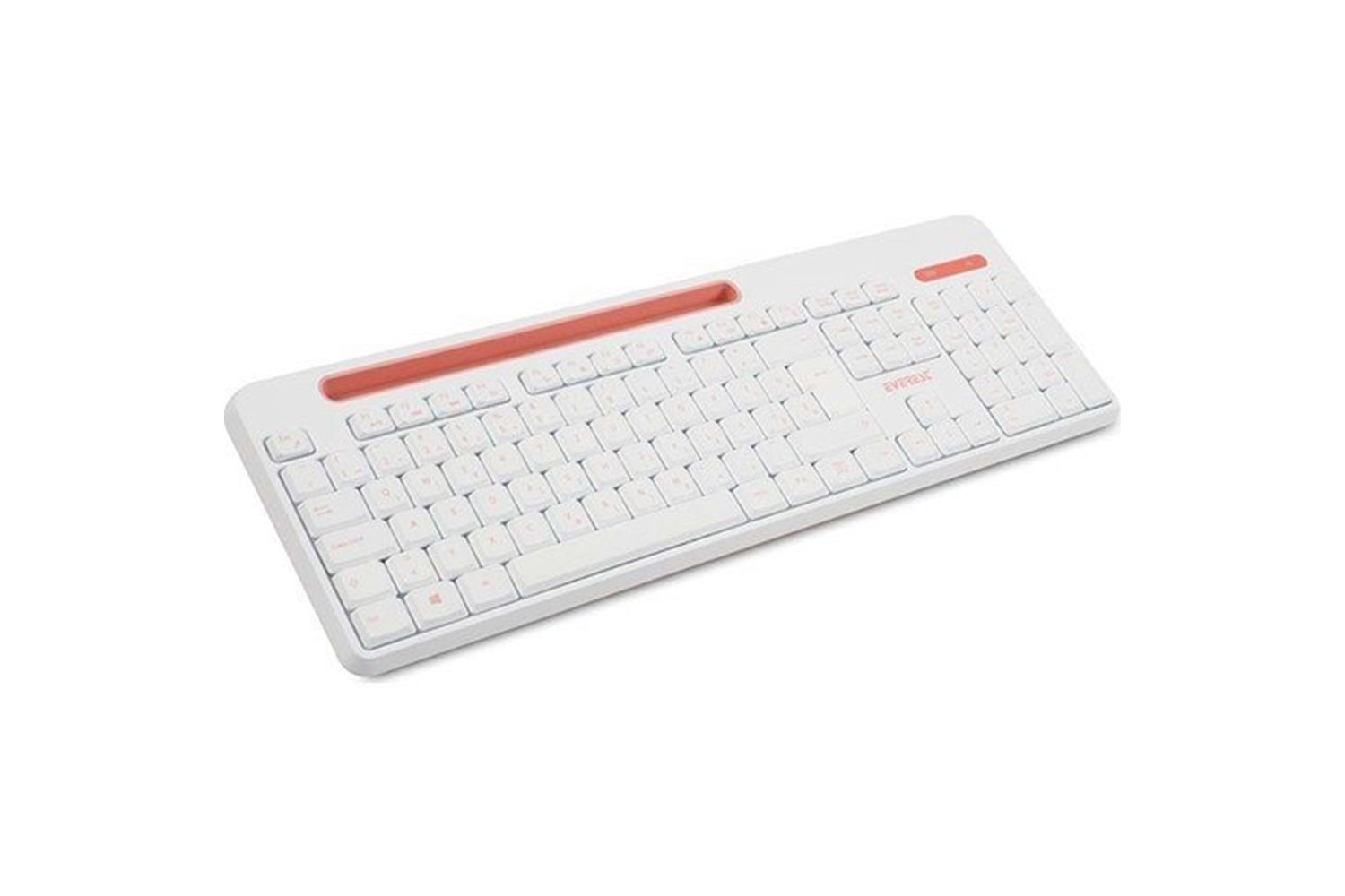 Everest Elite KM-6388 USB Kablosuz Beyaz/Pembe Multimedya Standart Q Klavye