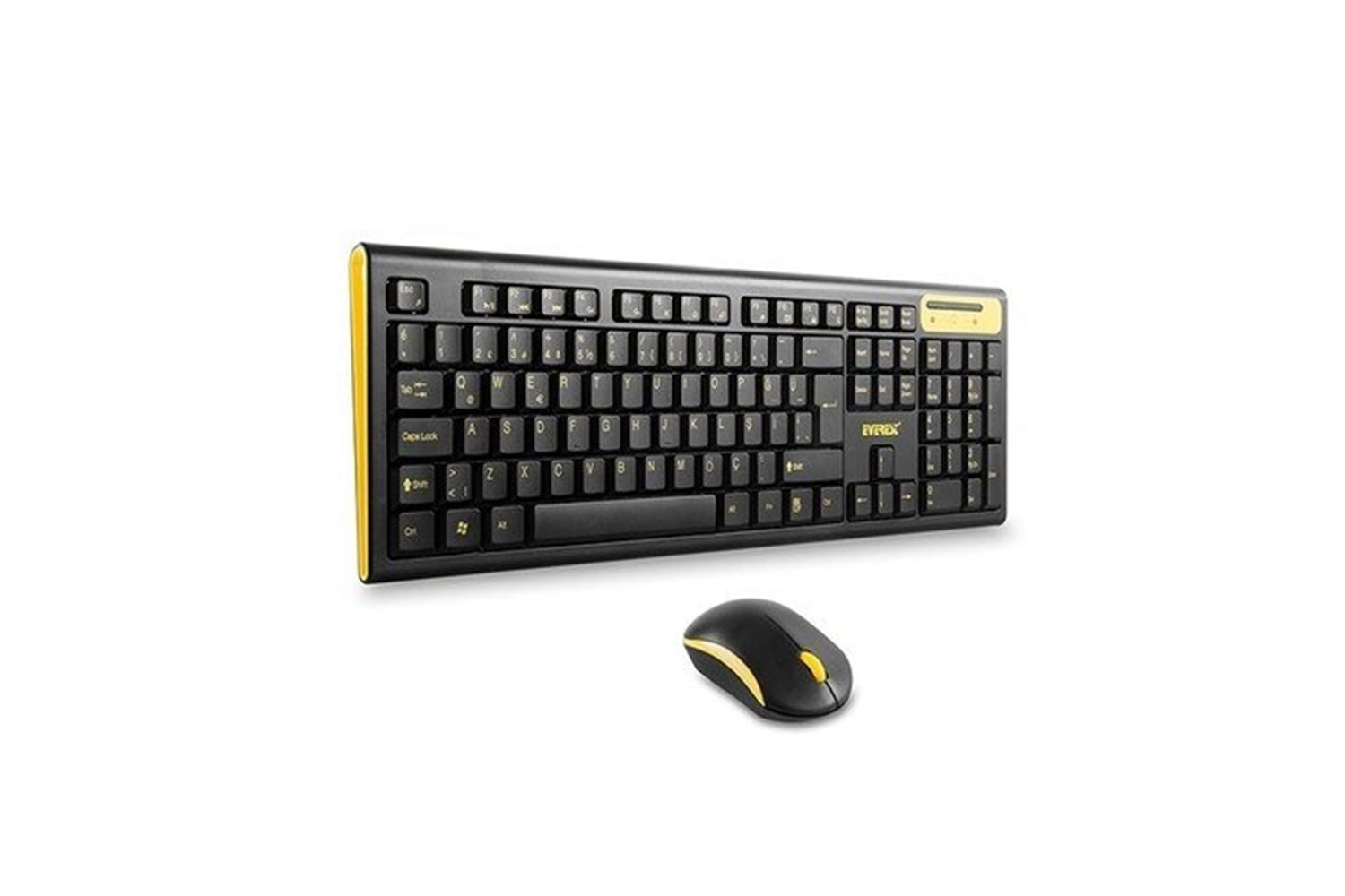 Everest KM-5535 USB Kablosuz Siyah Multimedya Standart Q Klavye ve Mouse Set