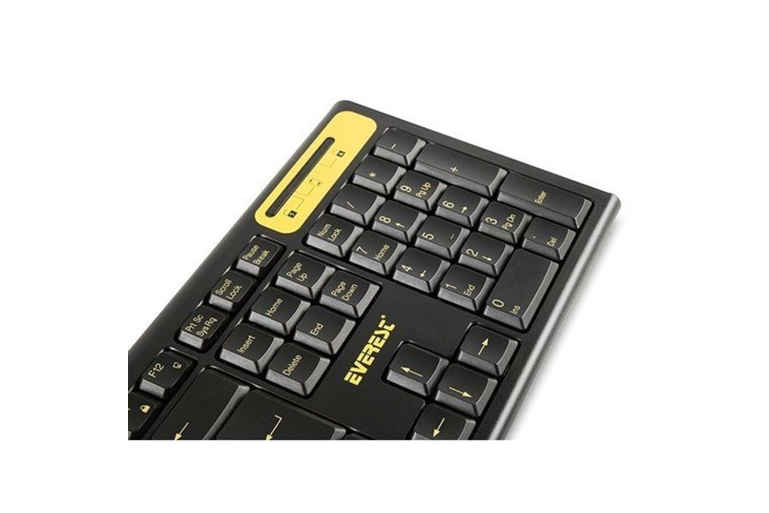 Everest KM-5535 USB Kablosuz Siyah Multimedya Standart Q Klavye ve Mouse Set