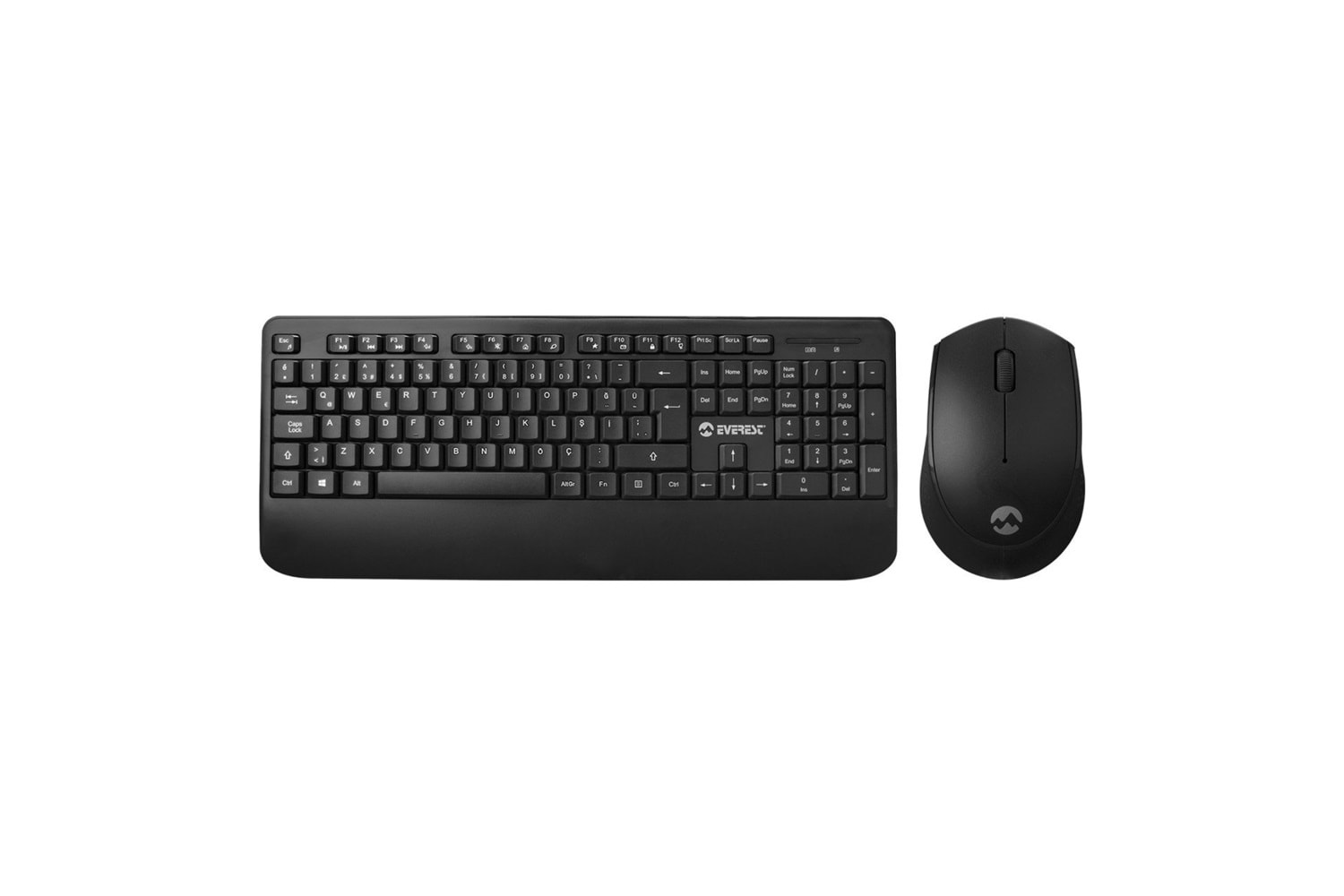Everest KM-6176 Kablosuz Siyah Combo Q Multimedia Klavye ve Mouse Set