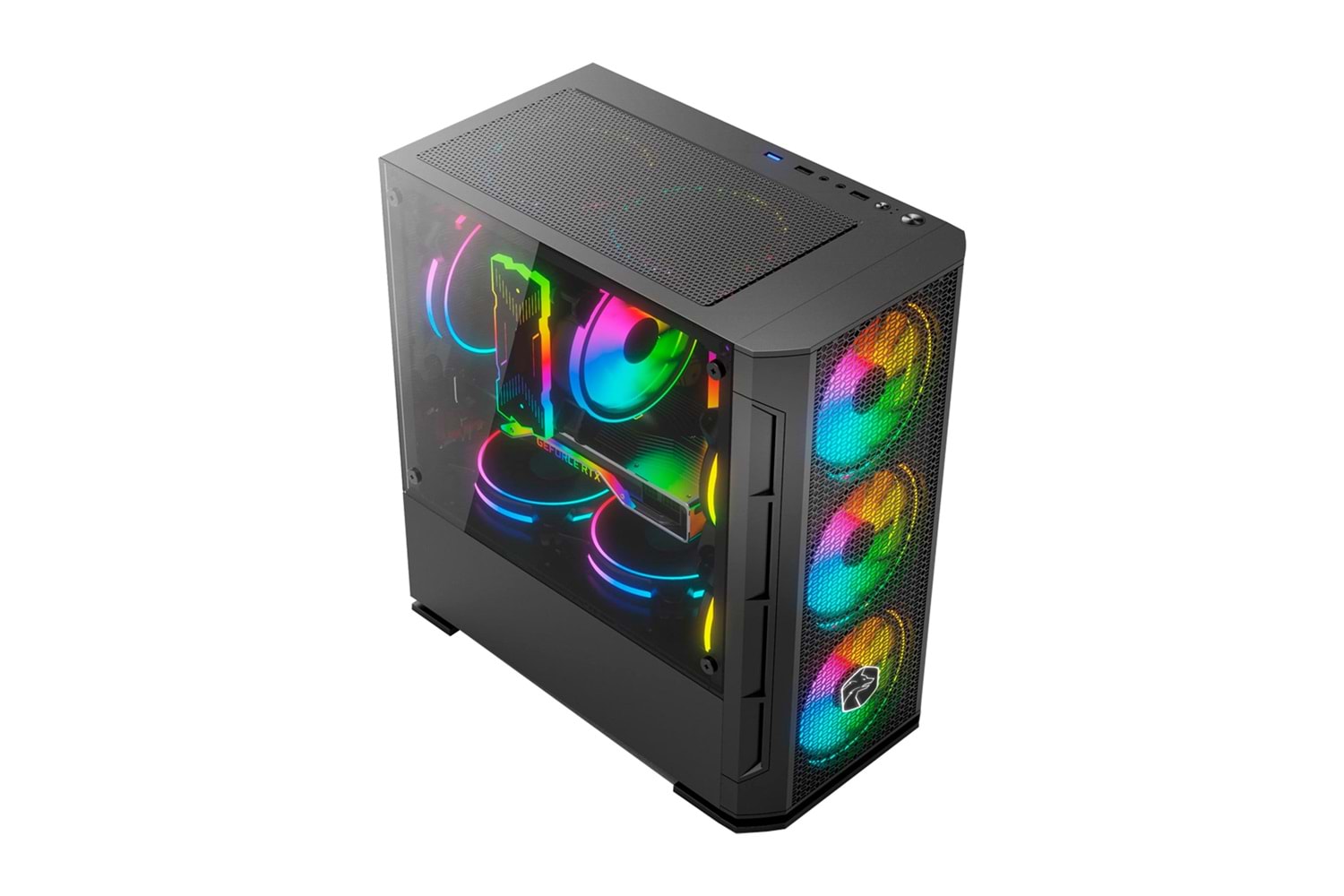 NX48 RYZEN 7 5700X 32GB DDR4 1TB SSD RTX3050 8GB Sıvı Soğutmalı Oyuncu Masaüstü Bilgisayar