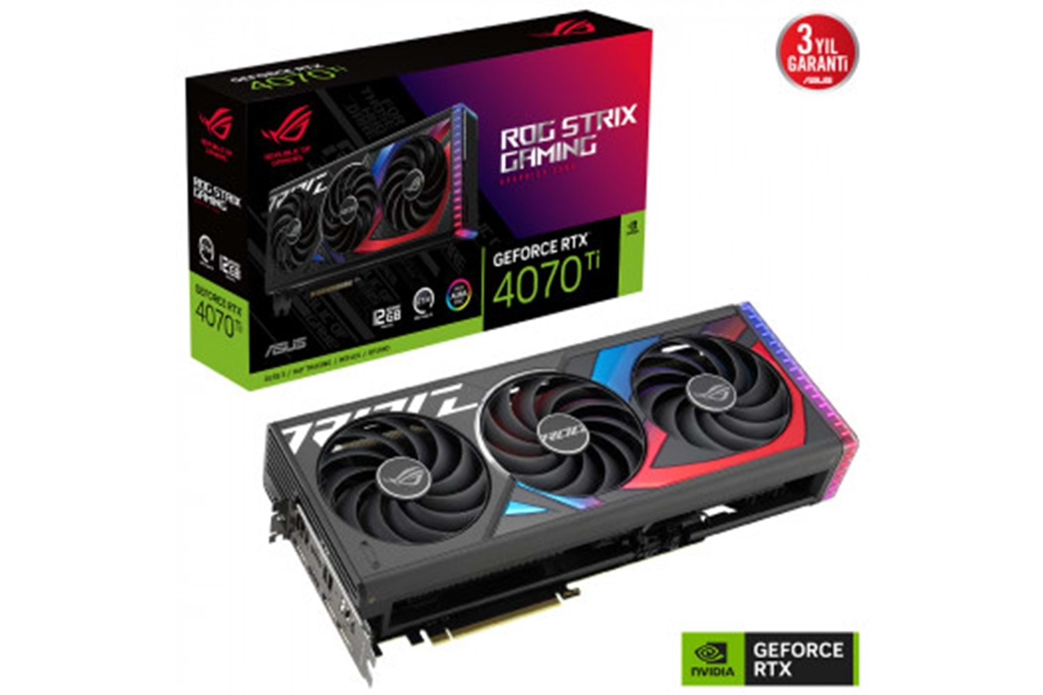 ASUS GEFORCE TUF-RTX4070TI-12G-GAMING 12GB GDDR6X HDMI DP 192BİT