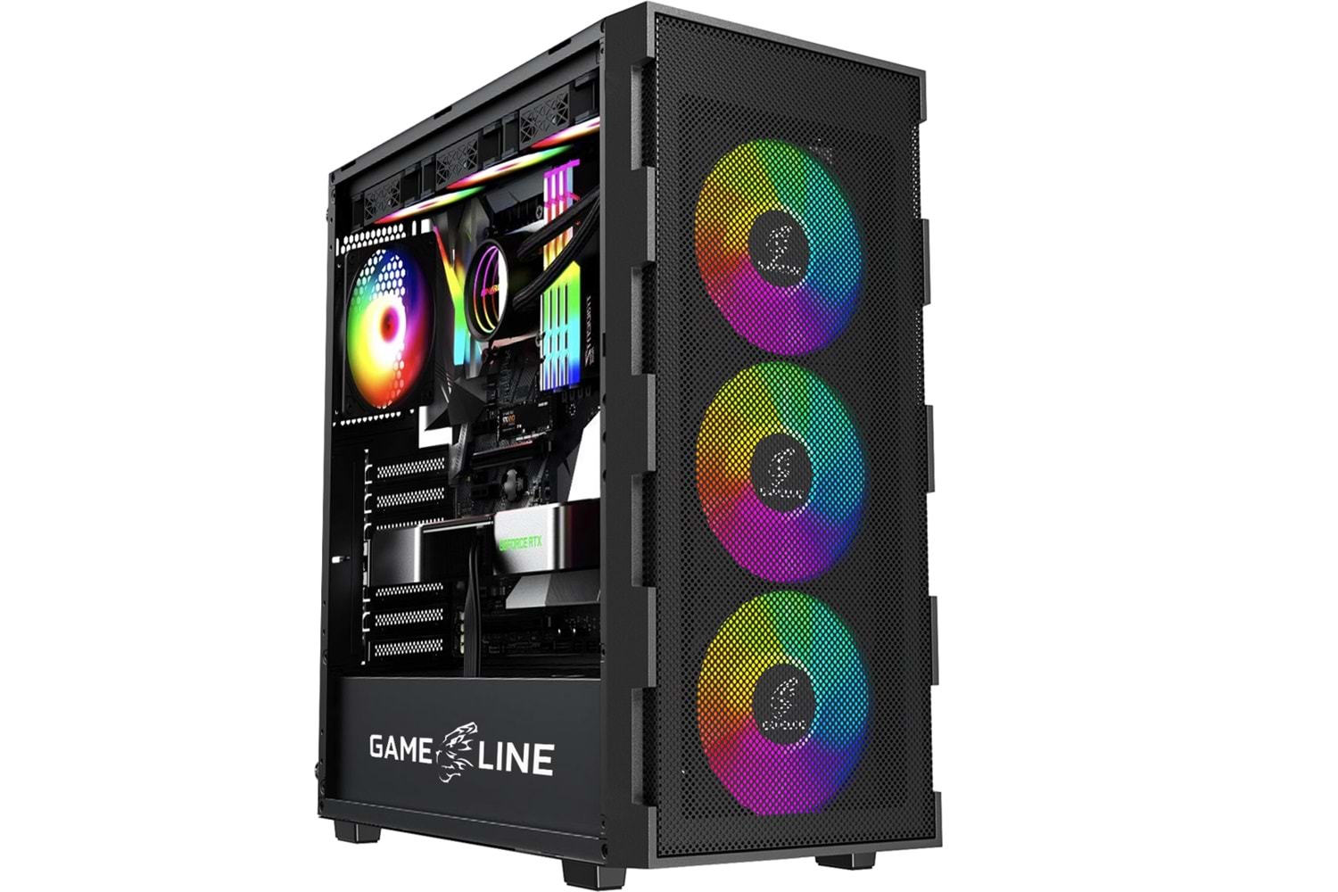 GAMELİNE Ryzen 7 7700X 16GB DDR5 Ram 1TB M.2 NVMe SSD 12GB RTX3060 Ekran Kartı Masaüstü Oyuncu Bilgisayarı