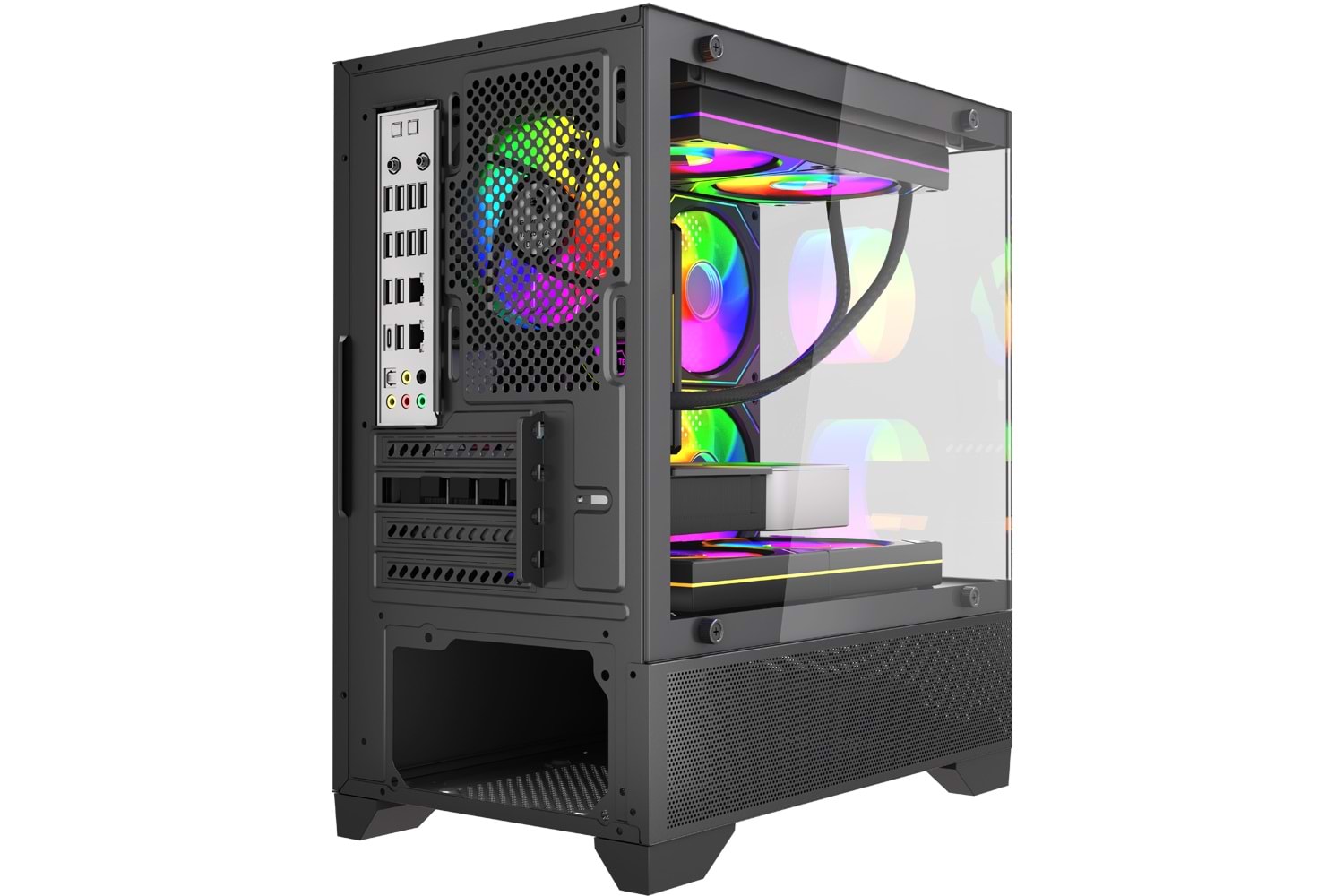 Gameline Armor V3 3x Rgb Fan Temperli Cam USB 3.0 Gaming Bilgisayar Kasası