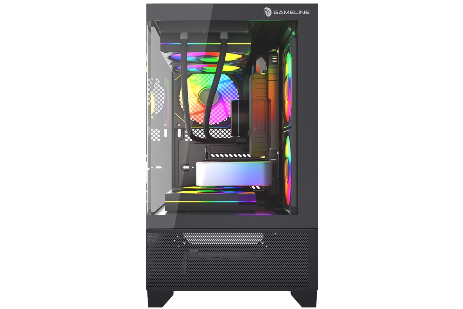 Gameline Armor V3 3x Rgb Fan Temperli Cam USB 3.0 Gaming Bilgisayar Kasası