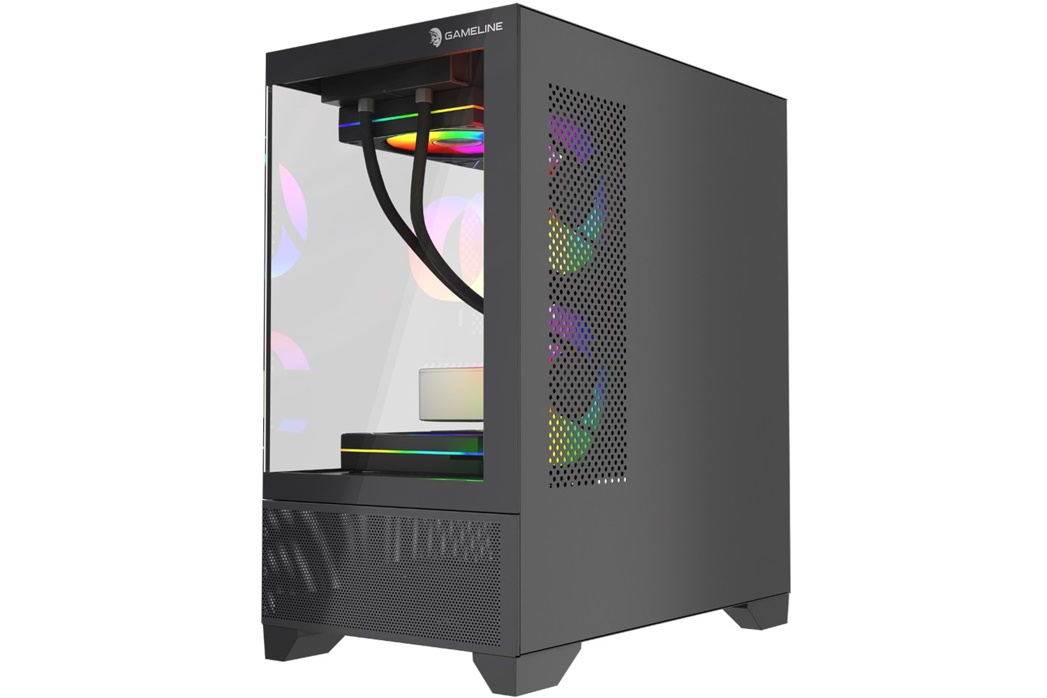 Gameline Armor V3 3x Rgb Fan Temperli Cam USB 3.0 Gaming Bilgisayar Kasası
