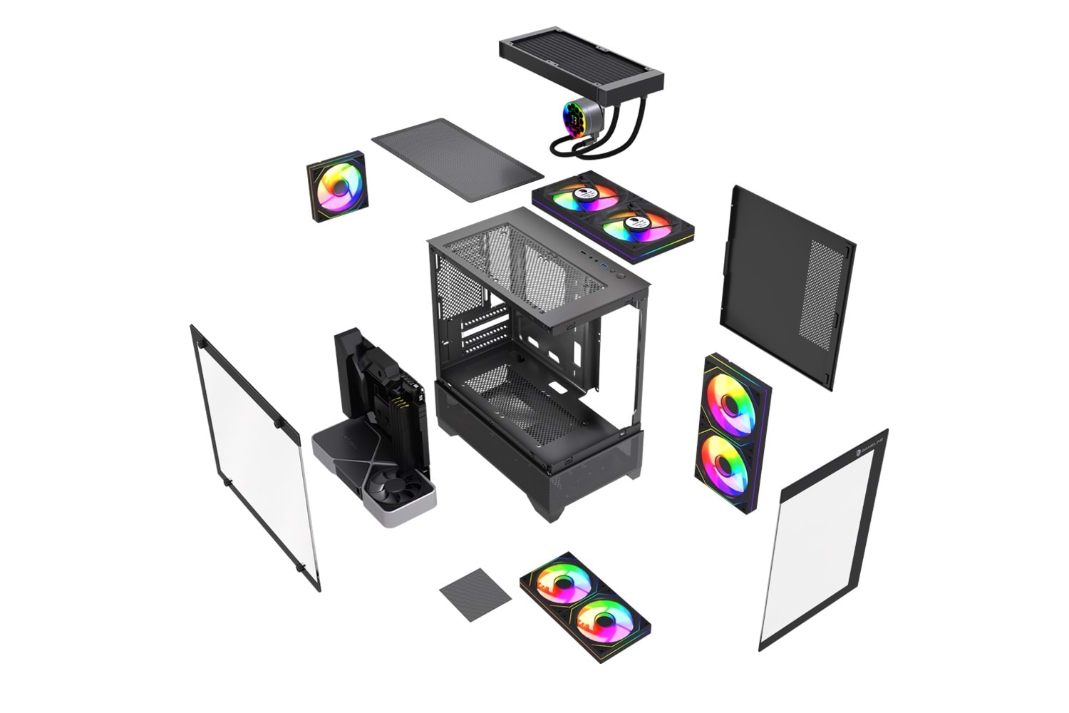 Gameline Armor V3 3x Rgb Fan Temperli Cam USB 3.0 Gaming Bilgisayar Kasası