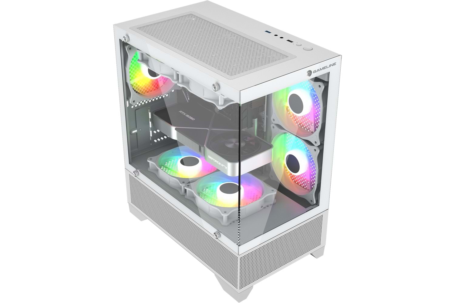 Gameline Armor V2 5x F-Rgb Fan Temperli Cam USB 3.0 Gaming Bilgisayar Kasası
