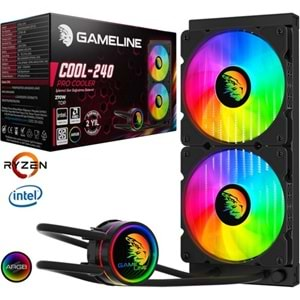 COOL-240 - Gameline COOL-240 ARGB Fanlı 240mm Sıvı Soğutma Sistemi Intel & AMD Uyumlu