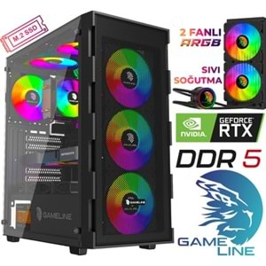 Gameline GL-13 Ryzen 5 8400F 16GB DDR5 500GB SSD RTX4060Ti 8GB Sıvı Soğutmalı Oyuncu Bilgisayar