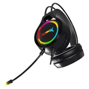 Turbox ClanX Rainbow Backlight USB Kafa Bantlı Gaming 7.1 Mikrofonlu Kulaklık