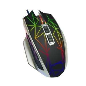 Turbox TR-M5 2400 DPI Usb Kablo Gaming RGB Işıklı Mouse