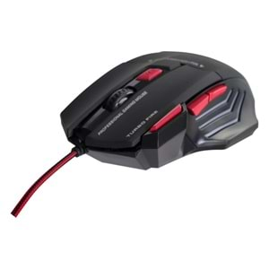 Turbox TR-X7 3200DPI Usb Kablo 7D Red Gaming Mouse + Mouse Pad Hediyeli