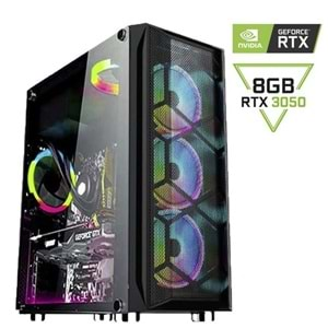 RTX07 Ryzen 5 4500 32GB Ddr4 500GB SSD RTX3050 8gb Masaüstü Oyuncu Bilgisayar