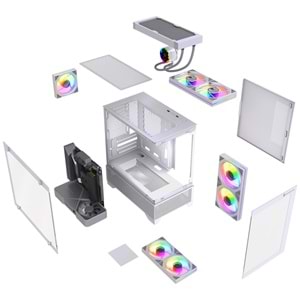 Gameline Armor V4 3x Rgb Fan Temperli Cam USB 3.0 Gaming Bilgisayar Kasası