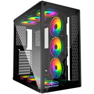 GAMETECH ARCHON KUMANDALI 9 ADET RGB FANLI GAMING OYUNCU BİLGİSAYAR KASASI