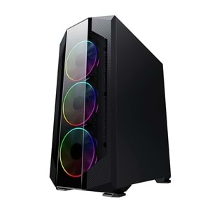 Turbox Ahri 4x Rainbow Fan USB 2.0 (Powersız) ATX Bilgisayar Kasası