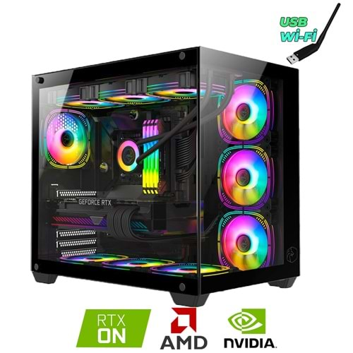 Cool-V19 Ryzen 7 5700x 32GB DDR4 500GB SSD RTX4060 8GB Oyuncu Masaüstü Bilgisayarı