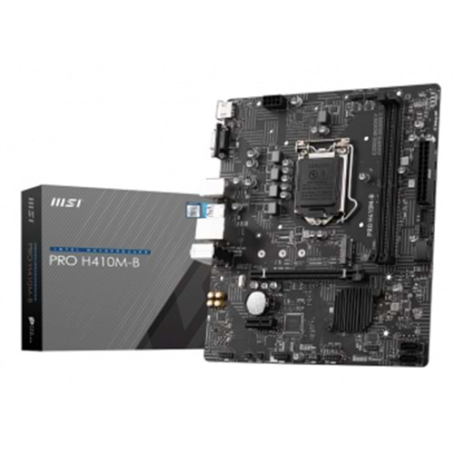 MSI PRO H410M-B 2933Mhz DDR4 M.2 HDMI VGA 1200P