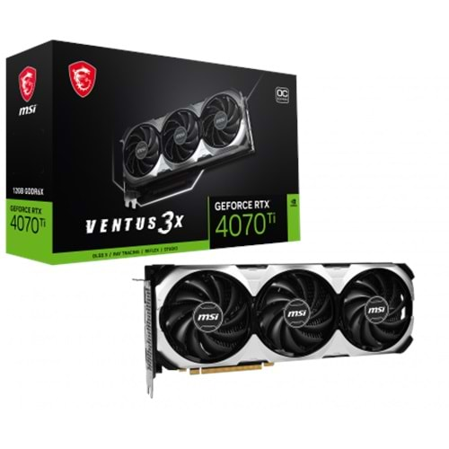 MSI GEFORCE RTX 4070 TI VENTUS 3X 12G OC 12GB GDDRX DP HDMI 192Bit