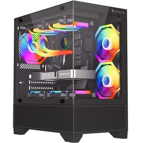 Gameline Armor V3 3x Rgb Fan Temperli Cam USB 3.0 Gaming Bilgisayar Kasası