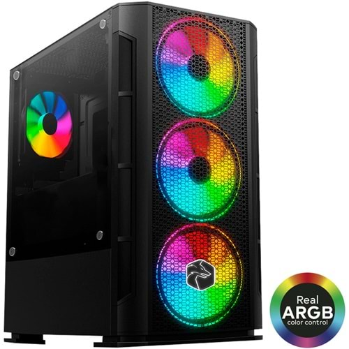 GAMETECH X-COOLER ARGB 4X120MM FAN M.ATX GAMING OYUNCU KASASI