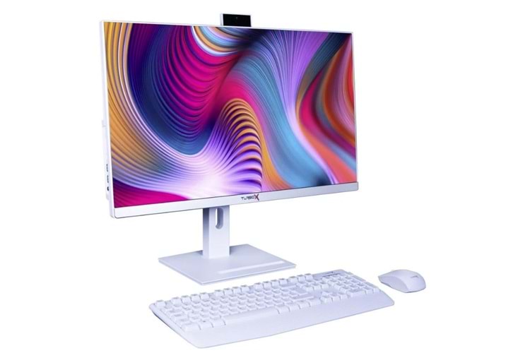 Turbox TAx744 i7 4770 8GB Ram 512GB SSD 27'' Bluetooth Webcam Pivot Webcam Beyaz All In One Bilgisayar