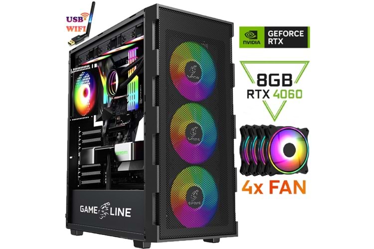 FR16 i5-10400F 32GB DDR4 1TB SSD RTX4060 8GB OYUNCU MASAÜSTÜ BİLGİSAYAR