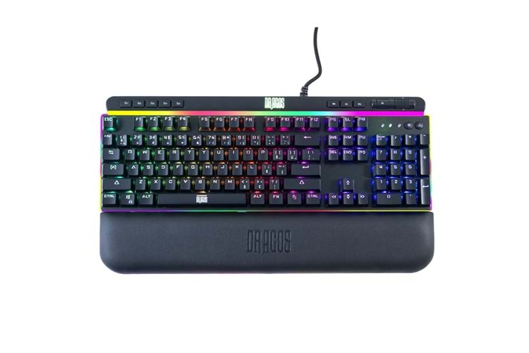 Dragos Infinity Pro INF500P USB Kablolu Full Rgb Makro Gaming Klavye Mekanik Blue Switch Mekanik RGB