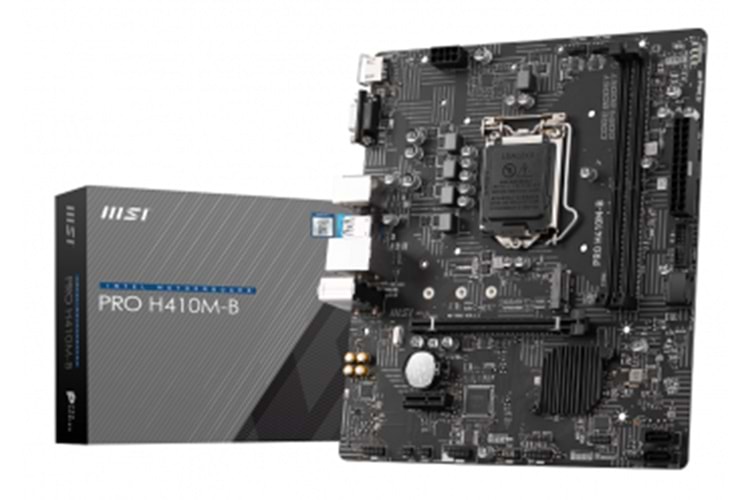 MSI PRO H410M-B 2933Mhz DDR4 M.2 HDMI VGA 1200P