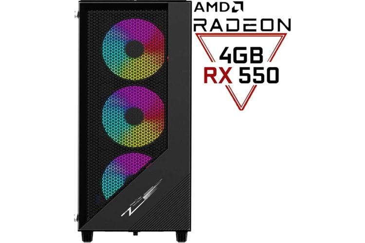 RX02 Ryzen 5 5500 16GB Ddr4 500GB SSD RX550 4gb Masaüstü Oyuncu Bilgisayar