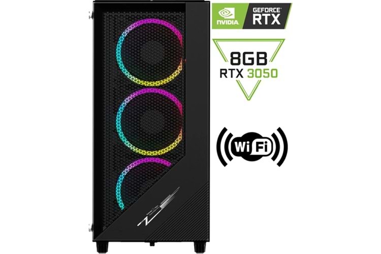 SPR03 | Ryzen 5 5500 16GB Ddr4 1tb SSD RTX3050 8gb Masaüstü Oyuncu Bilgisayar