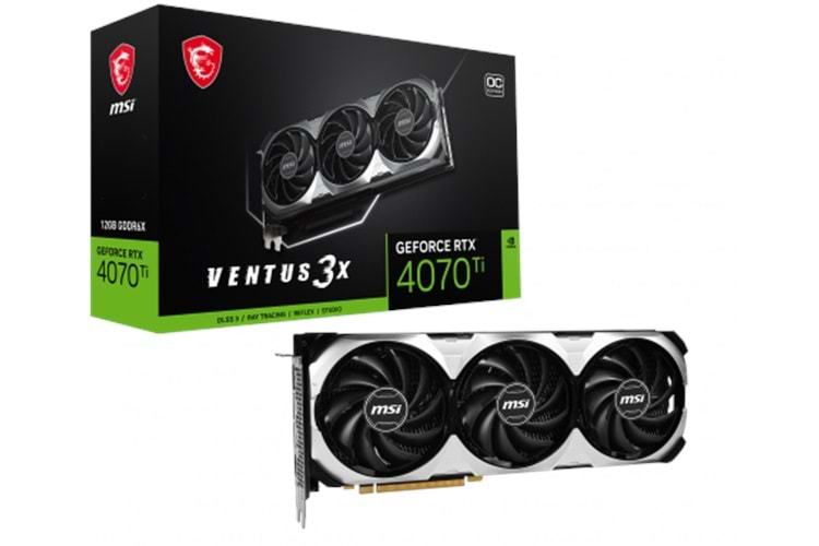 MSI GEFORCE RTX 4070 TI VENTUS 3X 12G OC 12GB GDDRX DP HDMI 192Bit