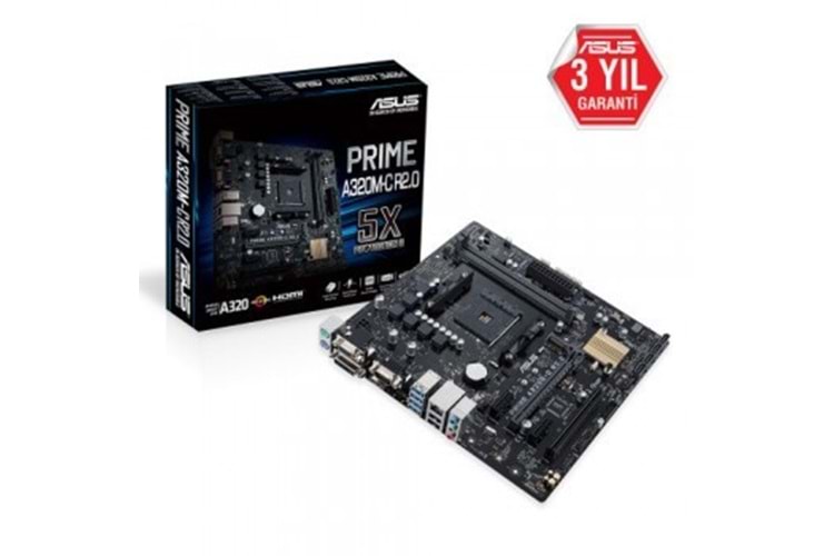 ASUS PRIME A320M-C R2.0 DDR4 3200Mhz M.2 HDMI SATA AM4 mATX