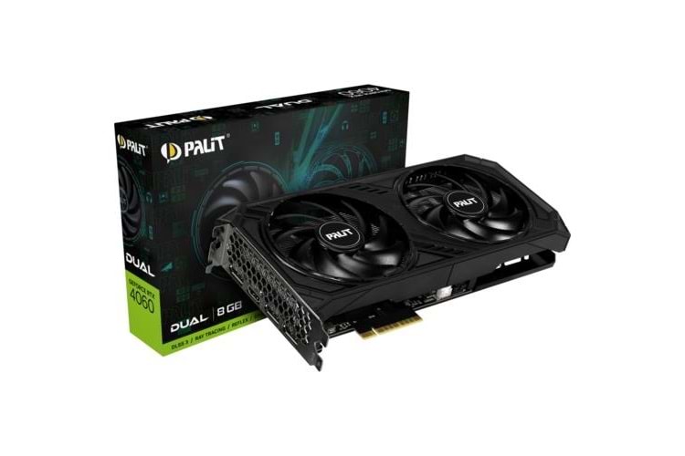 Palit RTX4060 Dual 8GB 128Bit GDDR63x DP, HDMI