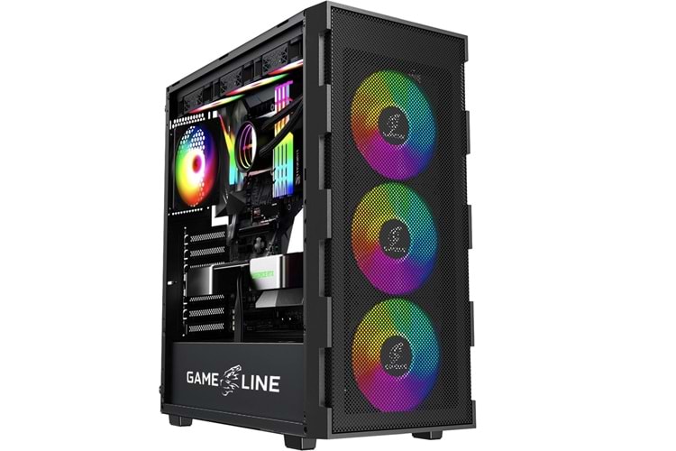 GAMELİNE Ryzen 7 7700X 64GB DDR5 Ram 1TB M.2 NVMe SSD 12GB RTX3060 Ekran Kartı Masaüstü Oyuncu Bilgisayarı