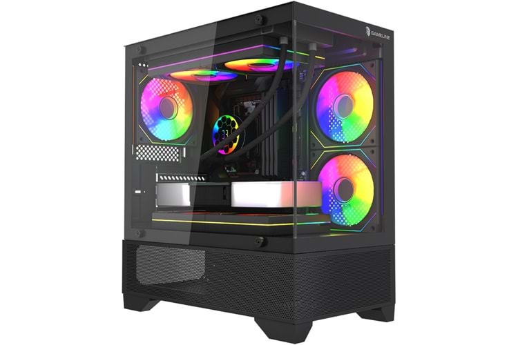 Gameline Armor V3 3x Rgb Fan Temperli Cam USB 3.0 Gaming Bilgisayar Kasası