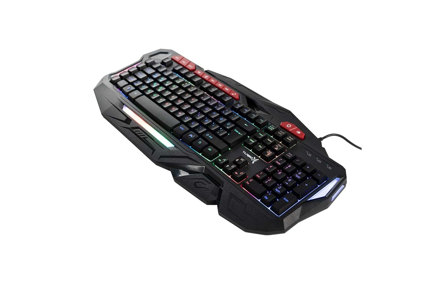 Turbox TR-GK103 USB Kablolu Gaming Standart Q Rainbow Aydınlatma Klavye